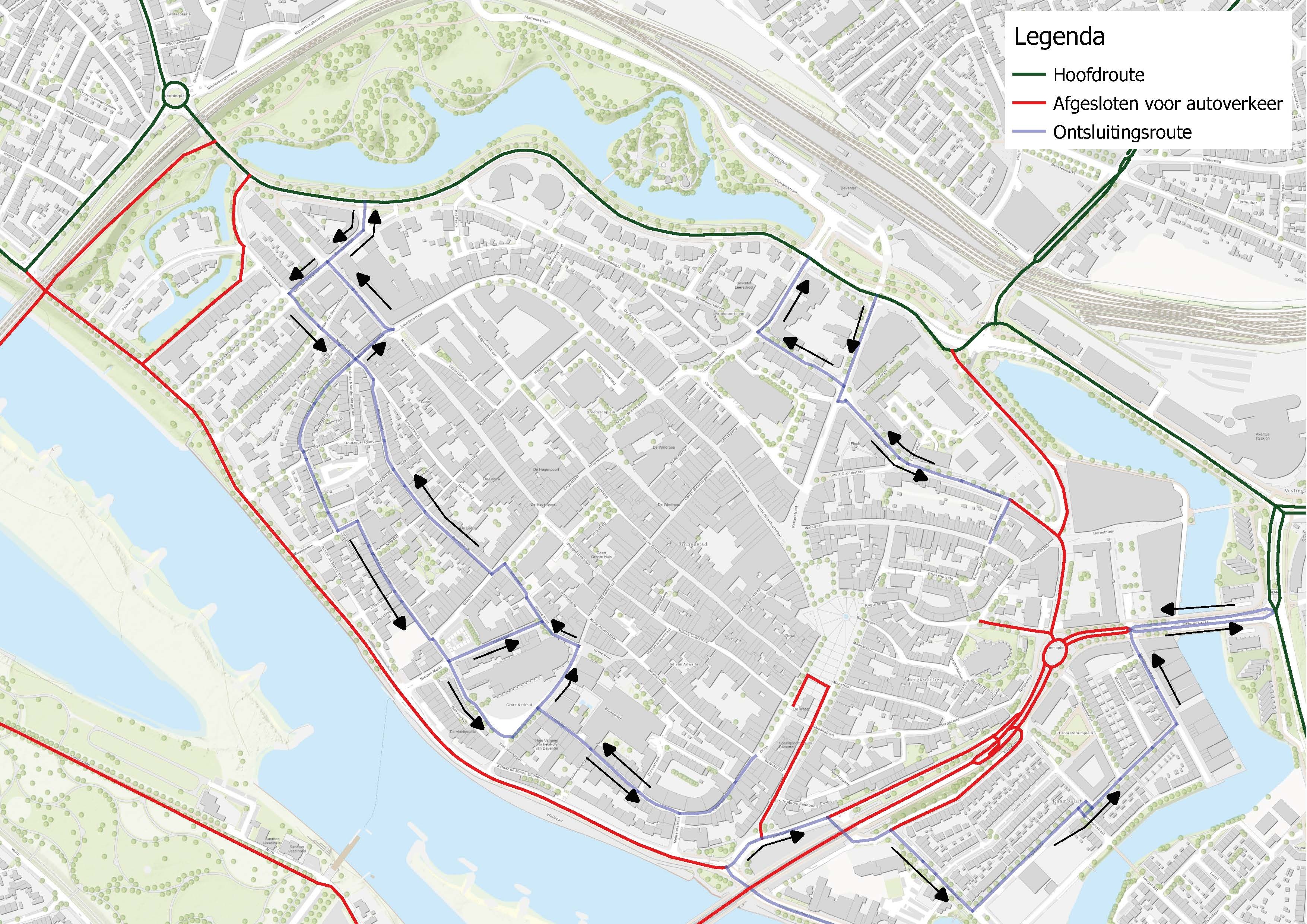 Omleidingsroutes - klik voor pdf